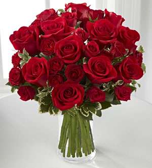 The FTD® Red Romance™ Rose Bouquet